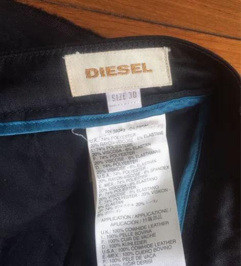 几乎全新的意大利高端品牌diesel男士修...