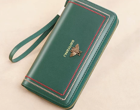 班亚奴钱包女2020新款真皮大容量长款女士...