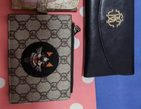 钱包真皮女士赠送三折钱包卡包零钱包共三个打...