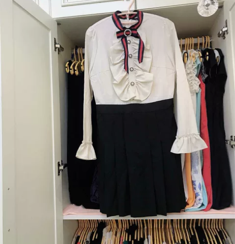 全新拉夏贝尔 puella时尚知性衬衫连衣...