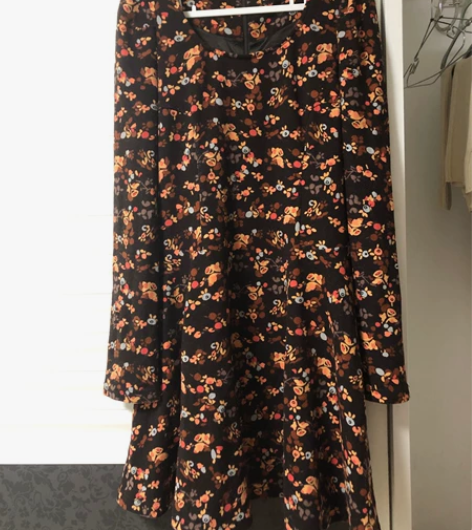 拉夏贝尔碎花连衣裙155码 版型宽松 感兴...