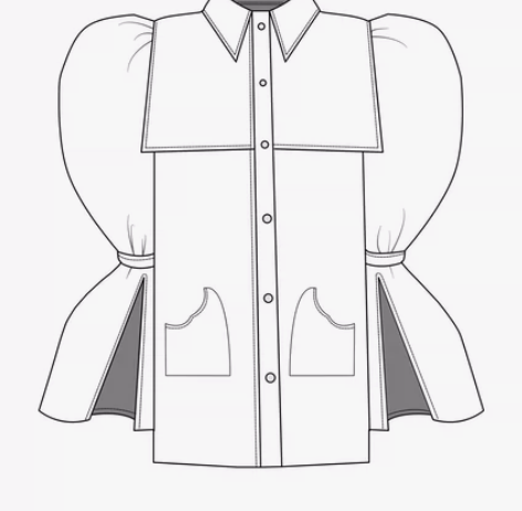 服装款式图代画 procreate和ai作...