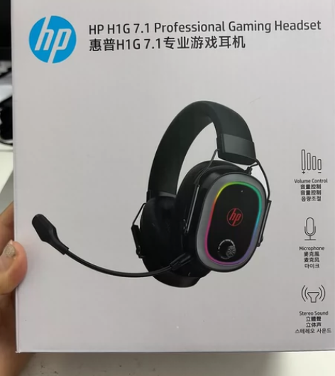 惠普H1G 7.1游戏电竞炫彩有线头戴式耳...