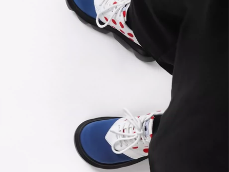 Enqo原创可爱波点日系圆头增高松糕底娃娃...