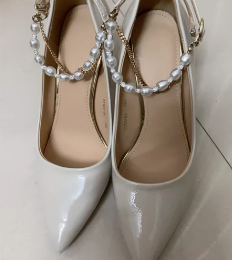 高跟鞋女2023春季新款尖头防水台细跟浅口...