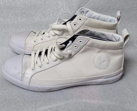 闲置全新polo大码 高帮帆布鞋 板鞋 帮...