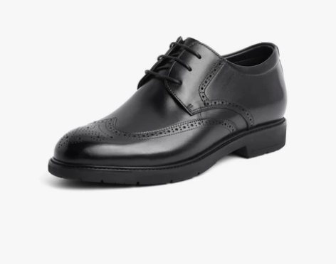 百丽布洛克婚鞋男秋新款软底简约百搭商务正装...