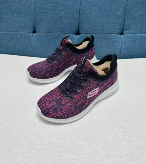 全码SK斯凯家一脚蹬网孔低帮运动女鞋 轻便...