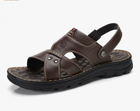 Camel/骆驼凉鞋男2017夏季新品真皮...