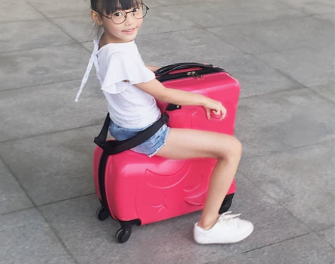 miyo儿童旅行箱可坐可骑拉杆箱男宝宝骑马...