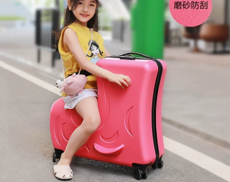 miyo儿童旅行箱可坐骑拉杆箱宝宝带娃可以...