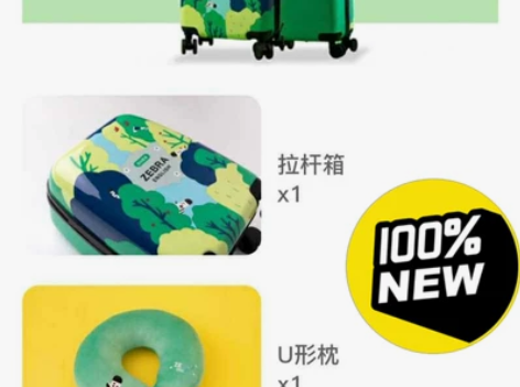 斑马行李箱，全新！又潮又实用，结实抗造。邮...