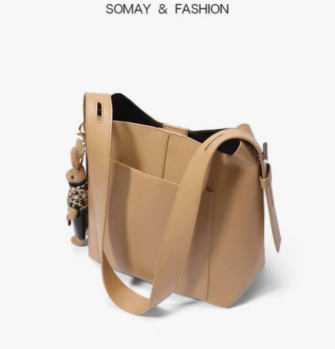 通勤夏季包包 水桶包女百搭大容量 9.5成...