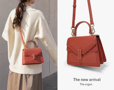 【狂欢价】红色包包2020新款潮网红单肩斜...