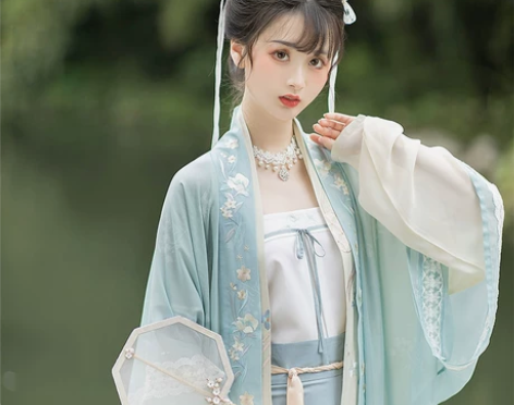 池夏 夏:幽若 宋制长干寺长衫四破三襇裙吊...