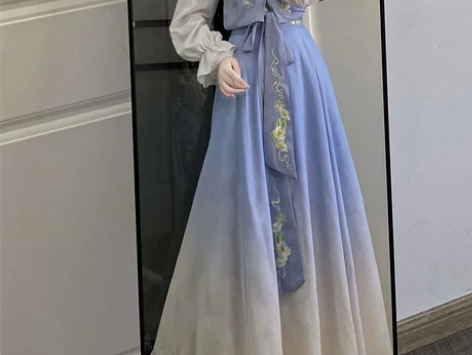 妃亦坊原创改良汉服女【玉染】汉元素衬衣马甲...