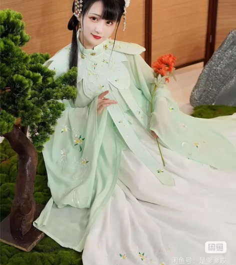 御篇(琼姝)原创汉服女明制立领长衫齐腰褶裙...