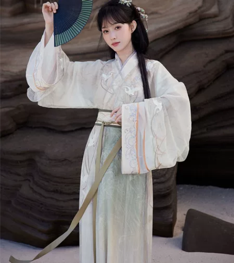 七月夕晋制汉服 为霜 仅外襦一件 全新，M...