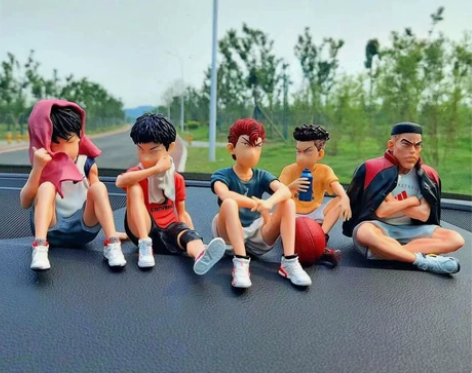 网红灌篮高手汽车摆件樱木花道车载手办创意个...