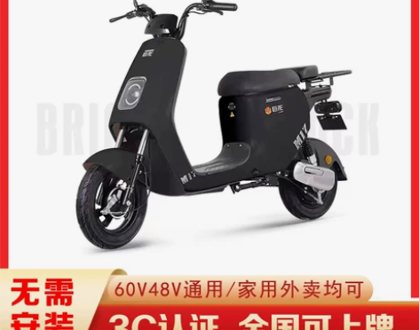 新款新国标电动车成人家用电动自行车锂电池电...