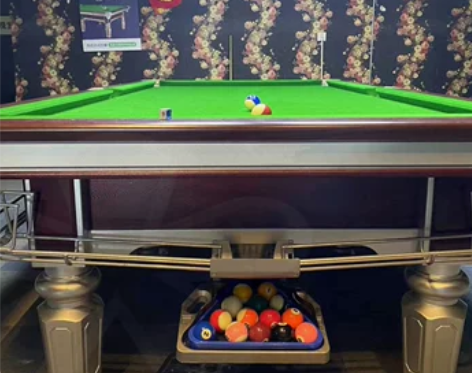 乔氏台球桌同款标准型美式成人商用中式黑八钢...