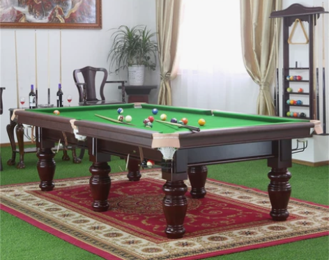 台球桌家用标准型黑八自动回球黑8球厅二合