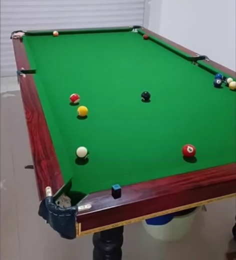 奥赛台球桌金属加粗三轨滑道中式黑八8英式斯...