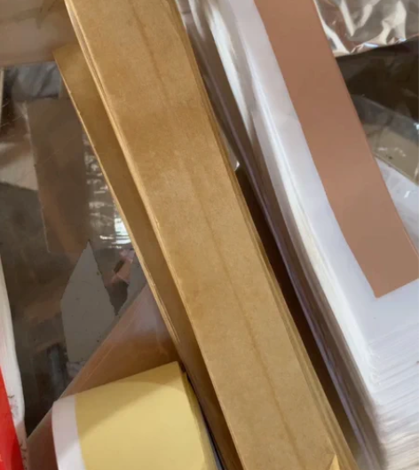 窄条蜡染宣纸边角料处理，宽度是3厘米到5厘...