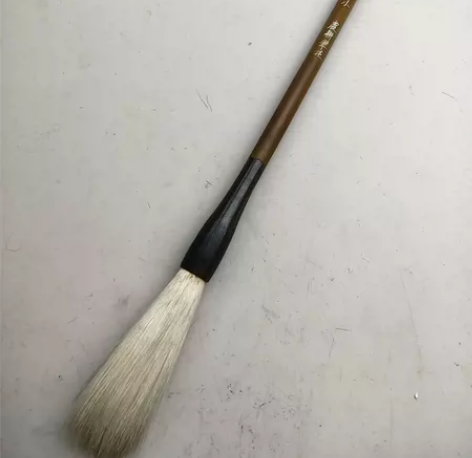 90年代农耕笔庄牛角纯羊毫老毛笔，天人心梦...