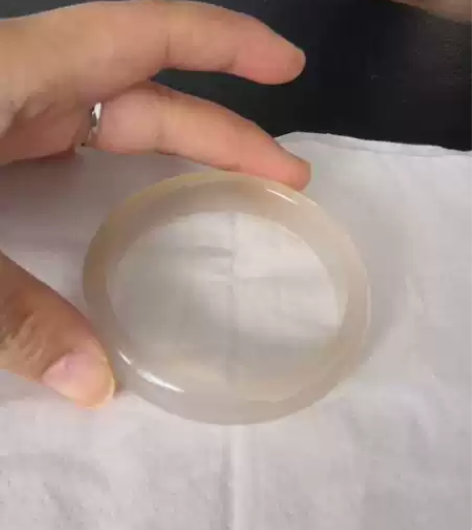 马料高冰手镯女玉镯 圈口54mm，冰冰透透...