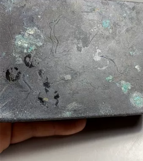 清代铜墨盒 寅生刻，胡開文工