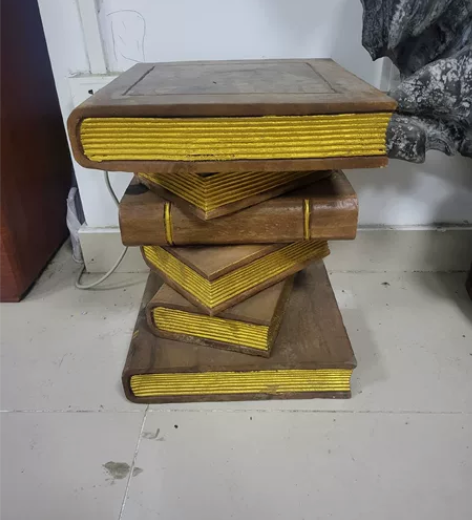 实木书本造型凳子，长30cm，宽30cm，...