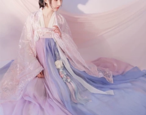 【东月棠-原云裳纪】春樱紫蓝 六米摆一片式...