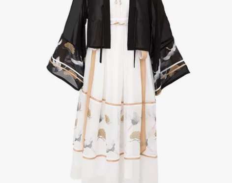 【韶鹤引】徐娇织羽集日常汉服元素服吊带裙防...