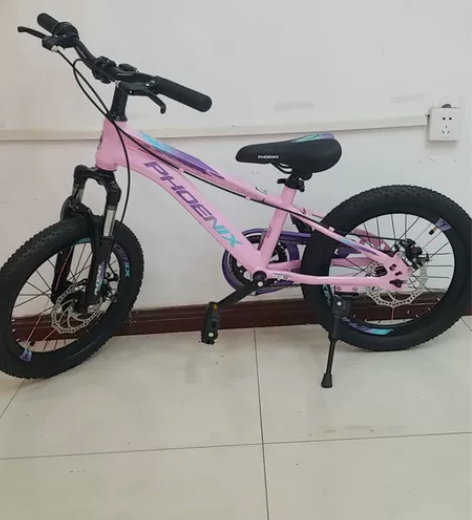 全新凤凰18寸单速山地车，高碳钢车架，前后...