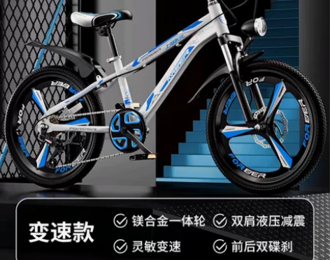 永久自行车儿童男孩6-8-15岁青少年女孩...