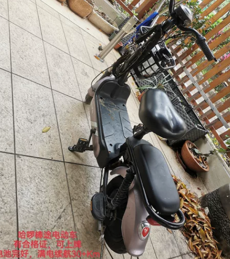 哈啰棒途电动车 续航30Km左右 有合格证...