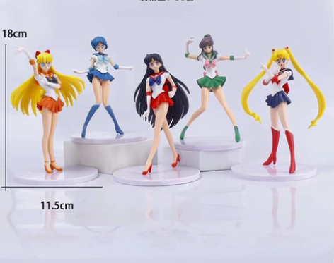 包邮美少女战士5款水冰月手办摆件礼物模型 ...