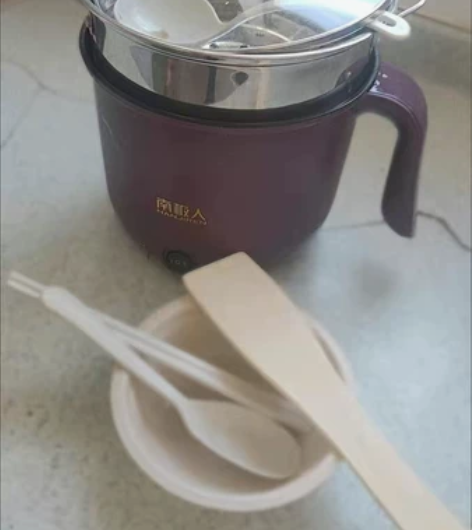 【包邮】南极人电炒锅宿舍小电锅不粘多功能电...