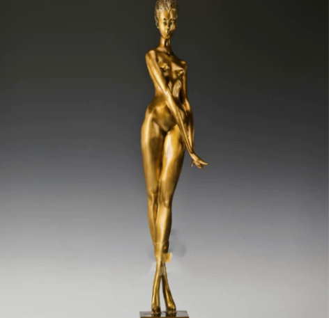 西洋铜雕人物雕塑抽象艺术雕塑风中行走的孤独...