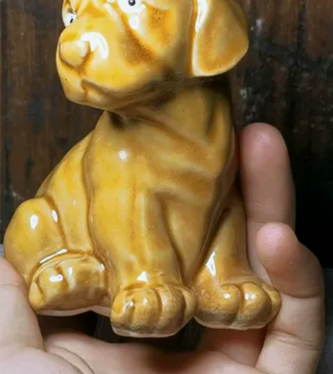 可爱的小狗 陶瓷工艺品 石湾陶居家摆件 精...