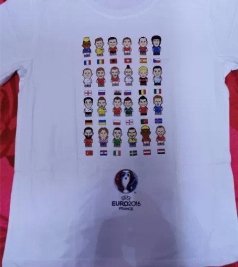 欧洲杯 C罗 夺冠 纪念T恤，全新，有24...