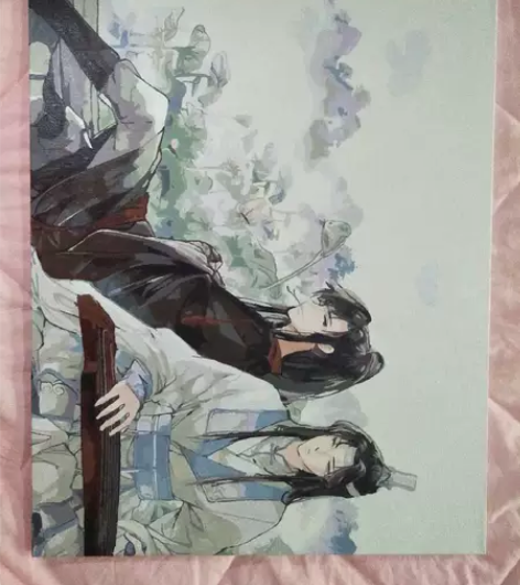 忘羡数字油画成品装饰画魔道祖师数字DIY定...