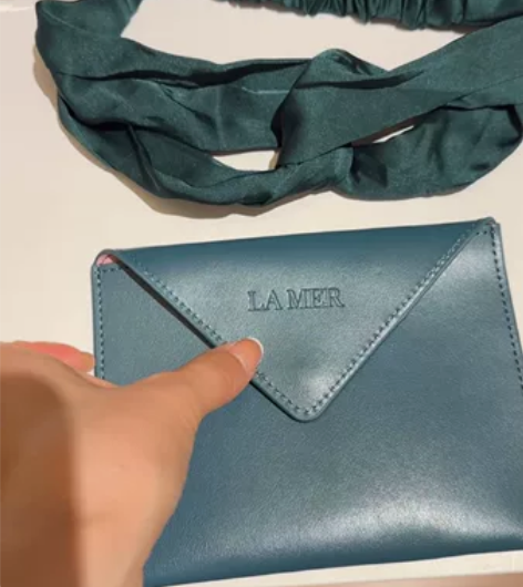 LA MER海蓝之谜 墨绿色卡包 旅行便携...