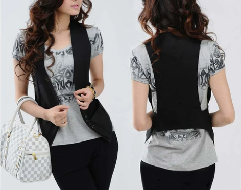 马甲韩版大码坎肩背心 修身显瘦时尚马夹女 ...