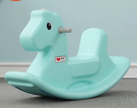 带防滑条 澳乐儿童摇摇马塑料婴儿小木马摇马...