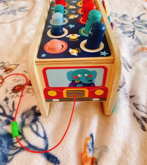 贝恩施 手摇铃可啃咬 益智宝宝音乐早教 大...