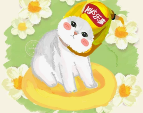 手绘宠物Q版动物漫画定制猫猫咪狗狗萌宠照片...