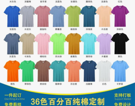 工作服衣服百分百纯棉t恤定制 销量过万 超...