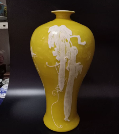 【宝贝名称]567十年代景德镇建国瓷厂黄釉...